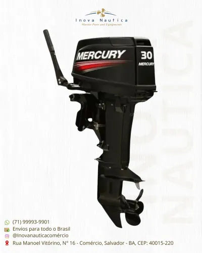 Motor de Popa Mercury 30 HP 2T MANUAL ELÉTRICO