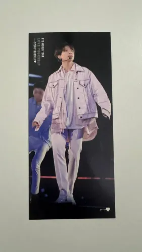 Bookmark Photocard Oficial BTS Marcador Speak Yourself São Paulo DVD Brasil Jungkook