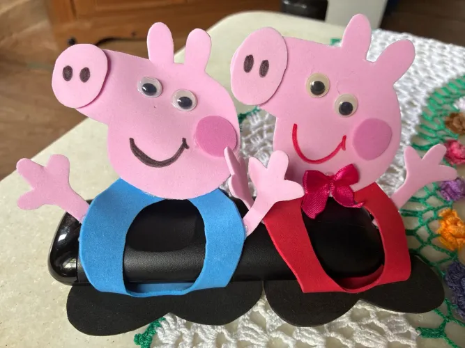 Lembrancinha Peppa Pig e George  de aniversário