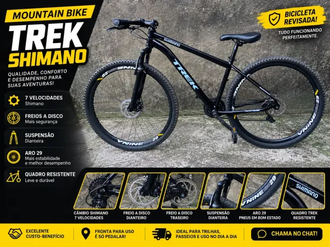 Bicicleta Trek Aro 29 Shimano 7 Velocidades - Freio a Disco