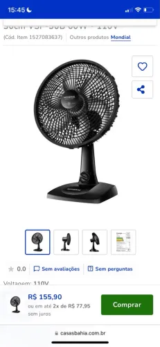 Ventilador Mondial 