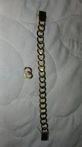 Pulseira de ouro com 23.1g, ouro 18k