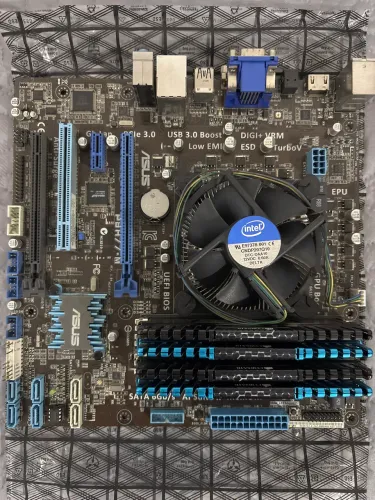Kit I5, placa mãe Asus, memória 16gb (4x 4gb)