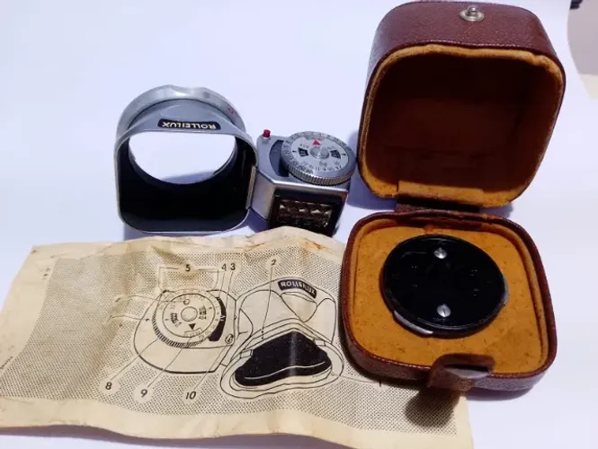 CÃMERA ROLLEIFLEX - CONJUNTO ROLLEILUX - RARO -ORIGINAL NA CAIXA