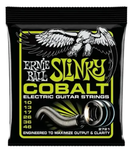 Cordas de Guitarra(jogo) Ernie Ball 010 Regular Slinky Cobalt 