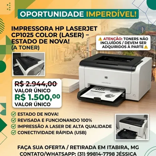 Impressora HP CP 1025