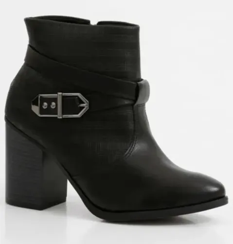 Bota Ramarim 34 salto grosso 9cm