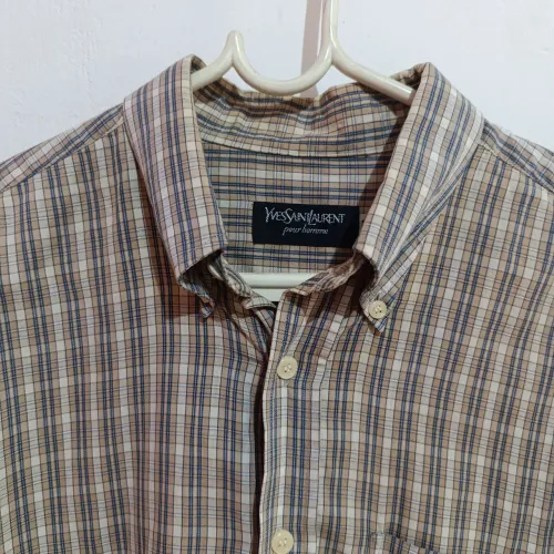 Blusão Xadrez Marca Francesa Yves Saint Laurent M