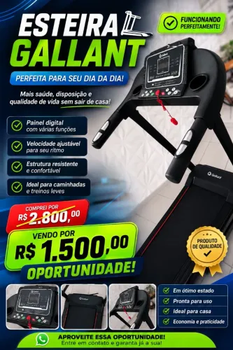 Esteira elétrica semi nova 10x sem juros