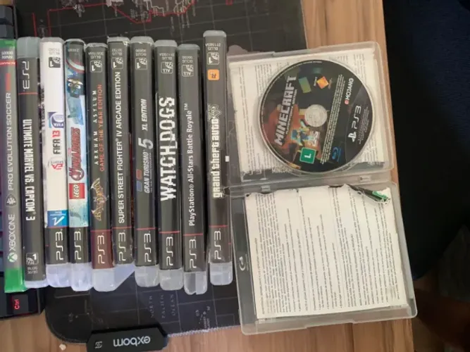 11 Jogos PS3 + Xbox One | Minecraft, GTA V, Marvel, PES 2019