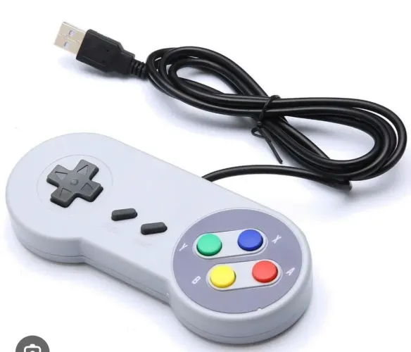 LOTE COM 20 CONTROLES SUPER NINTENDO USB NOVOS