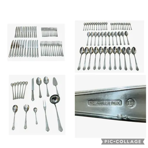 Faqueiro Hércules Classique Antigo - 111 Peças - Inox 18/8 - Anos 60 - Raridade