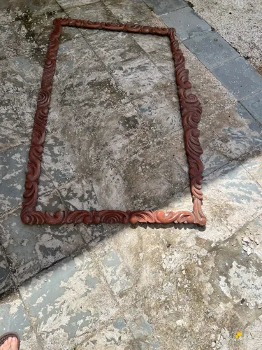 Moldura espelho madeira maciça 