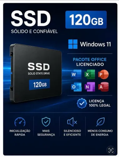 SSD 120GB WINDOWS 11 LICENCIADO 