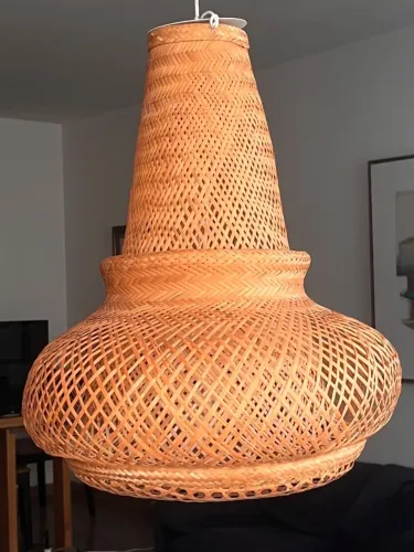 Luminária Pendente Palha Indígena