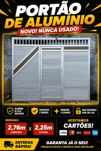 Portão novo pronto pra ser montado