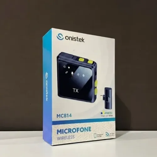 MICROFONE DE LAPELA SEM FIO ONISTEK MC814