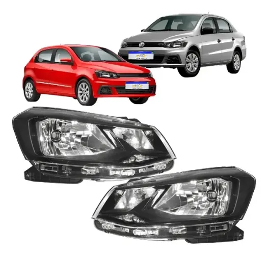 Farol Mascara Negra Gol Voyage G7 2016 2017 2018