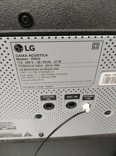 caixa de som LG