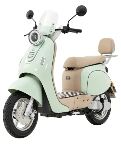 SCOOTER ELÉTRICA CAPPUCCINO 1000W VERDE/BEGE