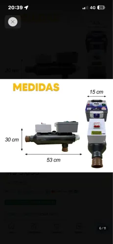 Aquecedor eletrico piscina 40m3 