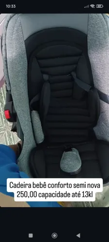 Cadeirinha de bebê e andador