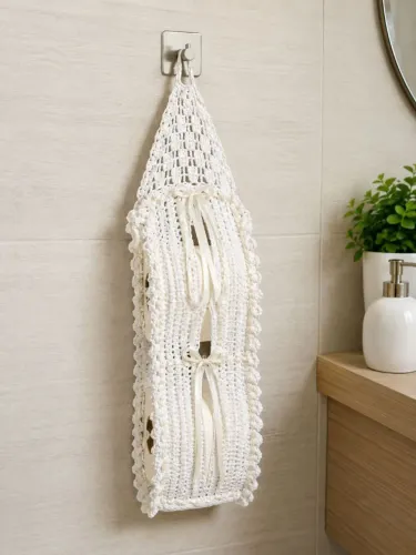 porta papel higiênico crochê