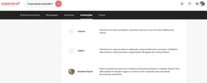 English Teacher - Conversação - Talking - Resultado - Pratica
