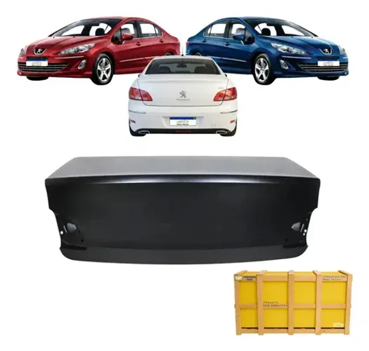 Tampa Malas Peugeot 408 2011 2012 13 14 15 16 17 18 2019 Preto Liso Para Pintura