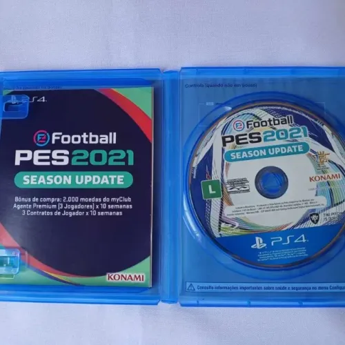 Jogo PES 2021 Ps4 mídia física em bom estado sem arranhões, somos loja damos garantia 299$