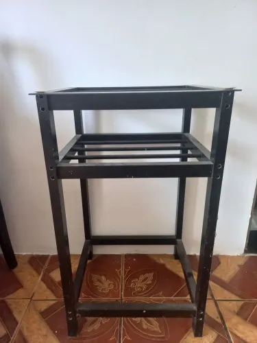 Mesa de alumínio bronze 45x45 largura 78cm altura