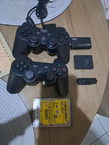 Controle ps2 e ps3 hdmi ps2 pen drive 32gb