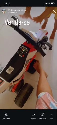 Moto elétrica infantil