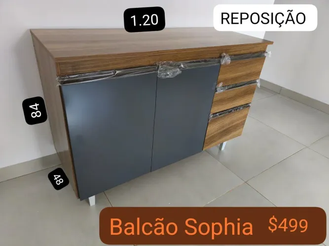 Balcão de cozinha 1.20m novo - entrega gratuita