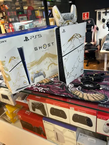 VENDO OU TROCO PLAYSTATION 5 SLIM EDIÇÃO ILIMITADA GHOST OF YOTEI COMPLETO NA CAIXA