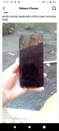 Celular quebrado infinix 100 reais
