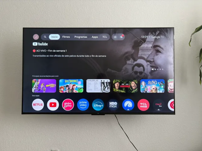 TV TCL 4K QCL 55 Polegadas 
