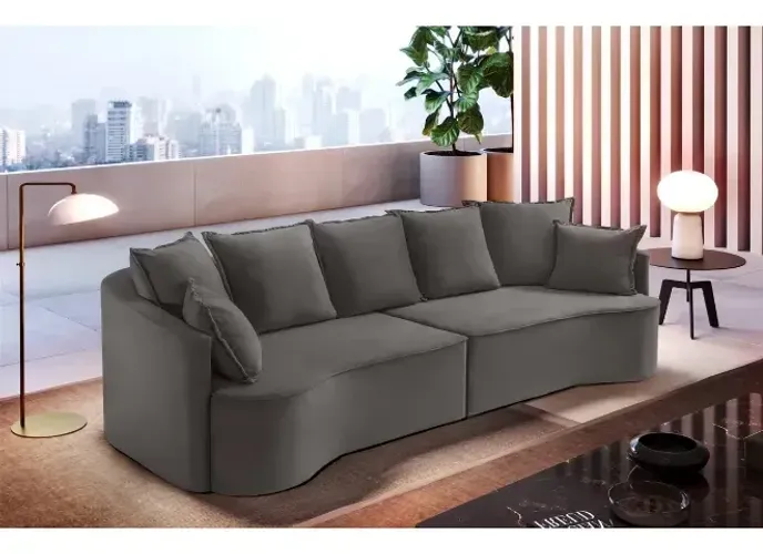 Sofá Curvo Quito 4 Lugares 2,70m