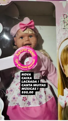 BONECA GRANDE RARA RING ROSE