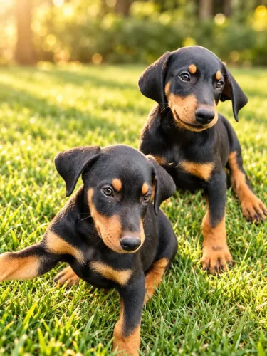FILHOTES DE DOBERMAN - 2 MACHOS PRETOS DISPONIVEIS