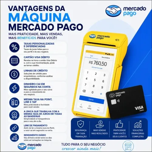 Máquina de cartão Mercado Pago Pro 3