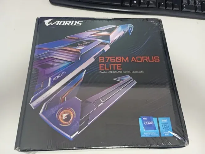 Kit i5 14400 + Placa Mãe Gigabyte Aorus Elite B760m + 32gb Ram DDR5 5200mhz (novo)
