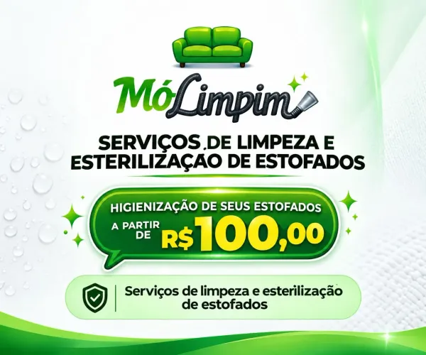 Higienização de Sofás e Estofados - A partir de R$ 100