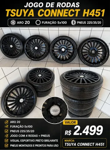 Rodas aro 20 Com Pneus
