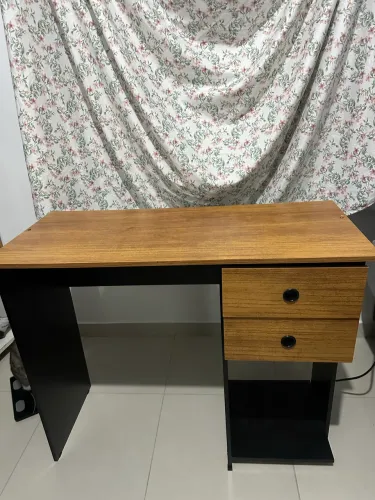 Escrivaninha JÁ MONTADA c/ 2 Gavetas e Nicho CPU (Nós Entregamos!)
