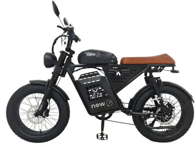 BICICLETA RIDER PRO 1000W PRETO/MARROM BATERIA DE LITIO 48V 20AH MARCA NEW E-BIKE