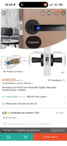 Fechadura eletrônica