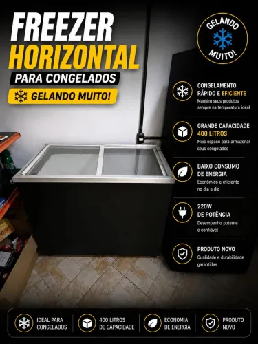 FREEZER HORIZONTAL 400L