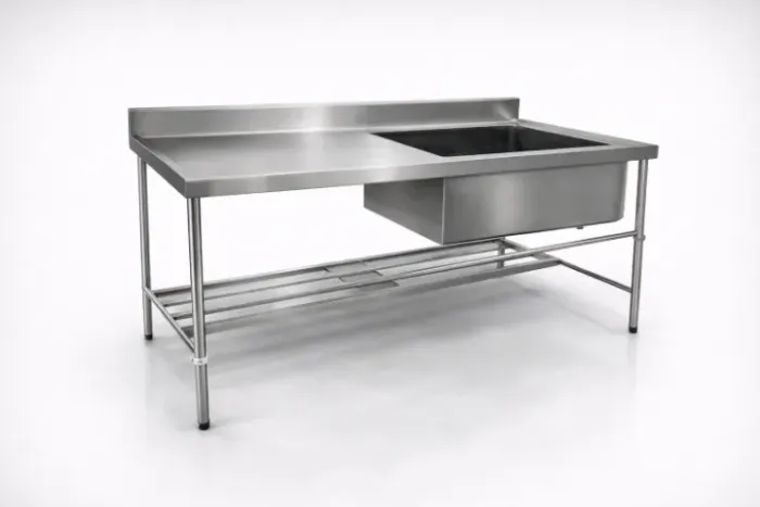 Pia Inox 2,80x0,60x0,90m Bojo 60x40 Ch22