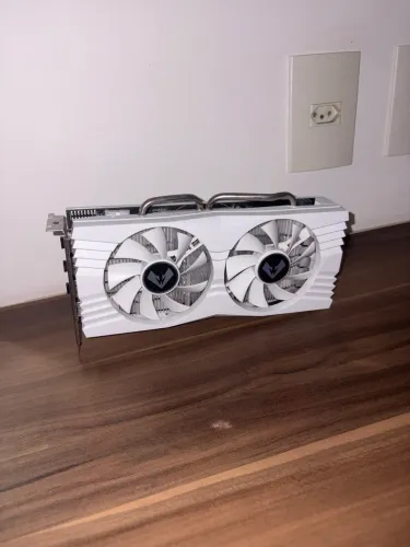 PLACA DE VÍDEO AMD RX 580 DOUBLE FAN BRANCA